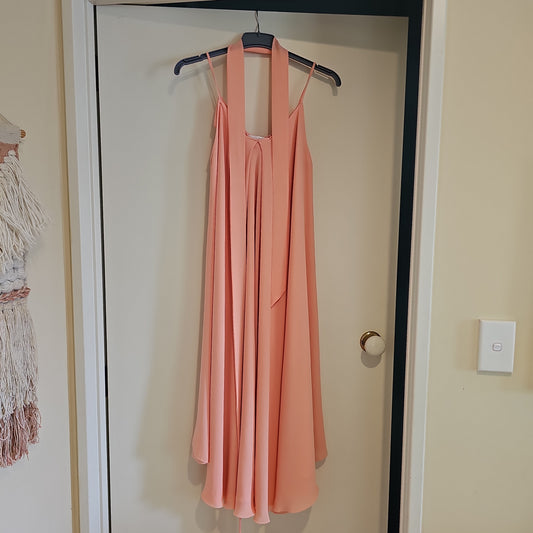 Victor Peach Evening Dress