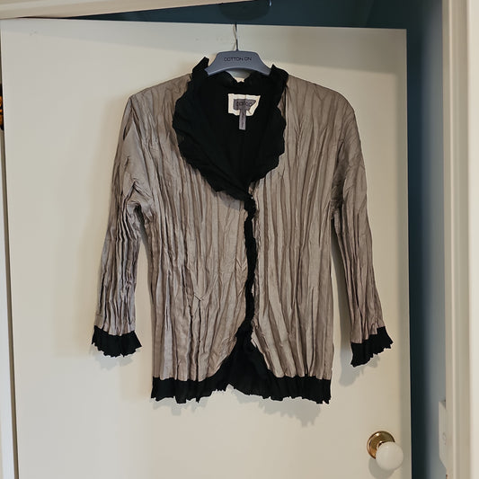 Calico crinkle cardigan