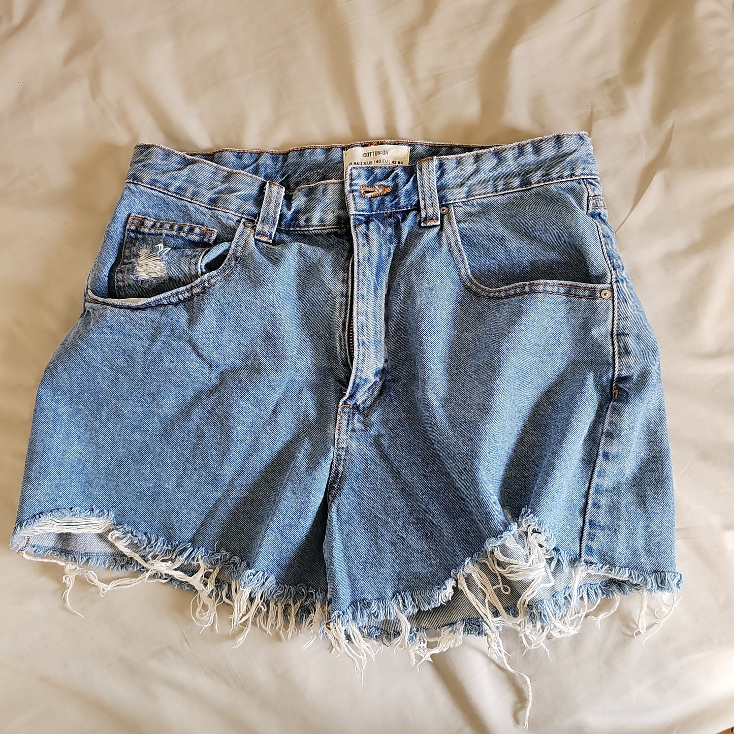 Cotton On High Rise Mom Shorts