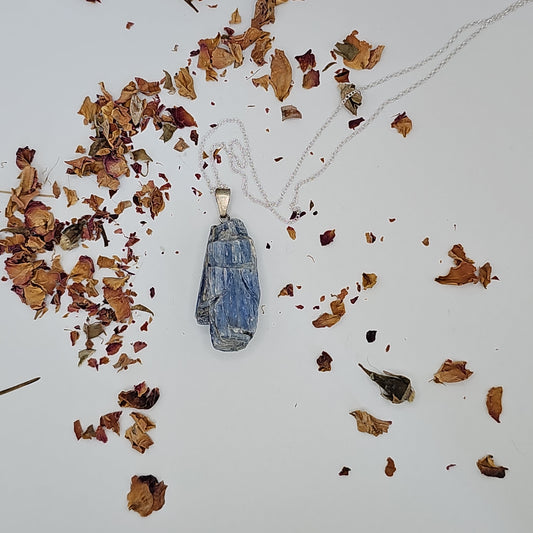 Blue Kyanite Necklace- Reiki Infused