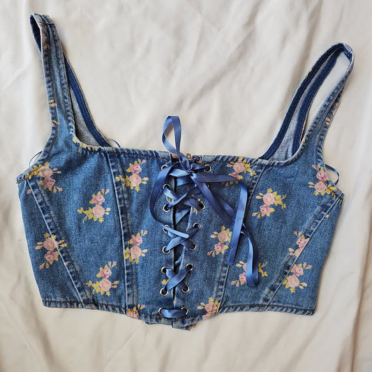 Dotti Bridgerton Collection Denim Crop Top