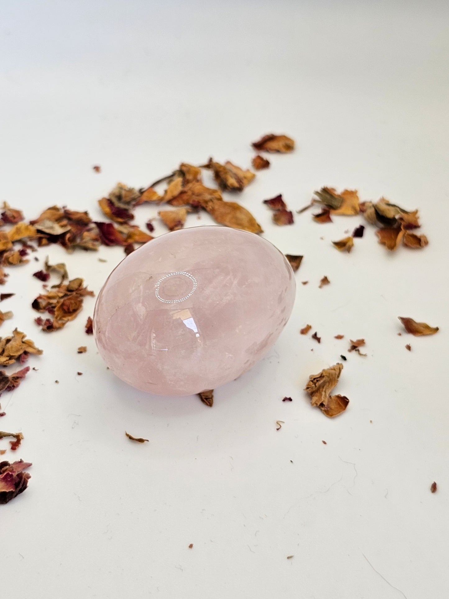 Rose Quartz Crystal Yoni Egg - Reiki infused