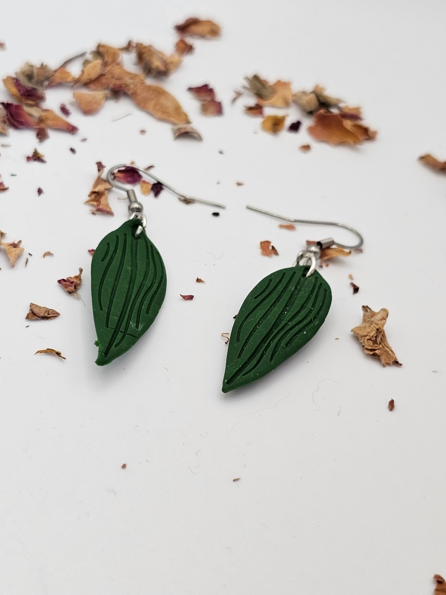 Leaf Earrings - Reiki Infused