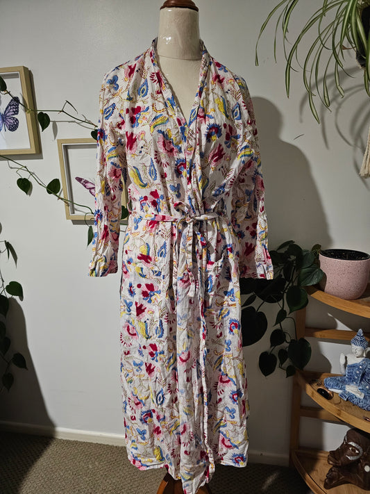 Boho Floral Robe