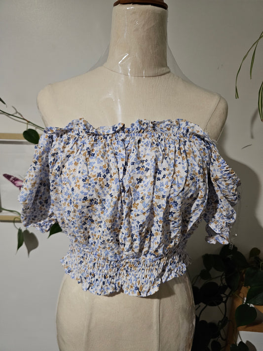 H&H Floral Crop Top