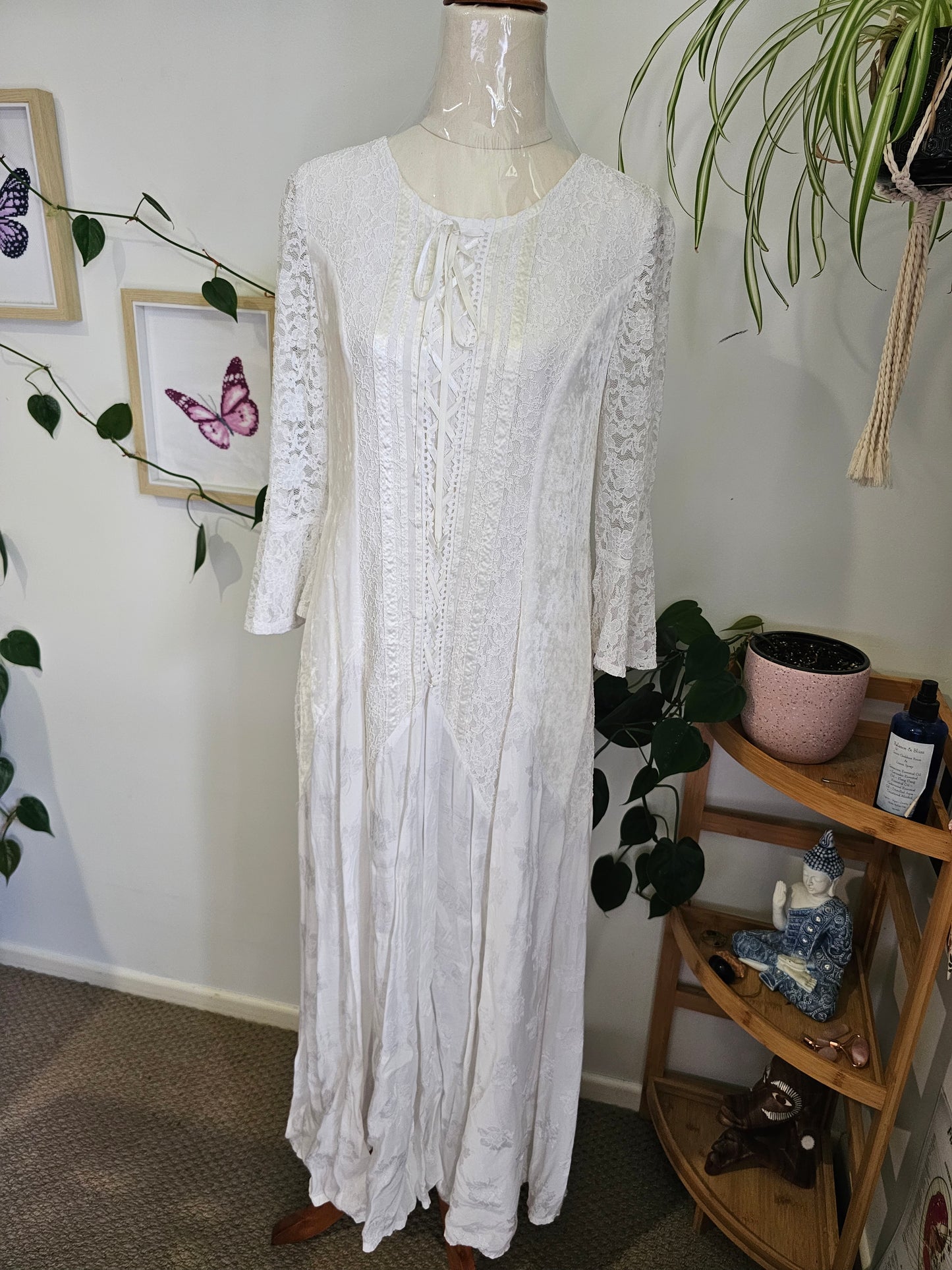 Karmen Vintage Velvet & Lace Gypsy Dress