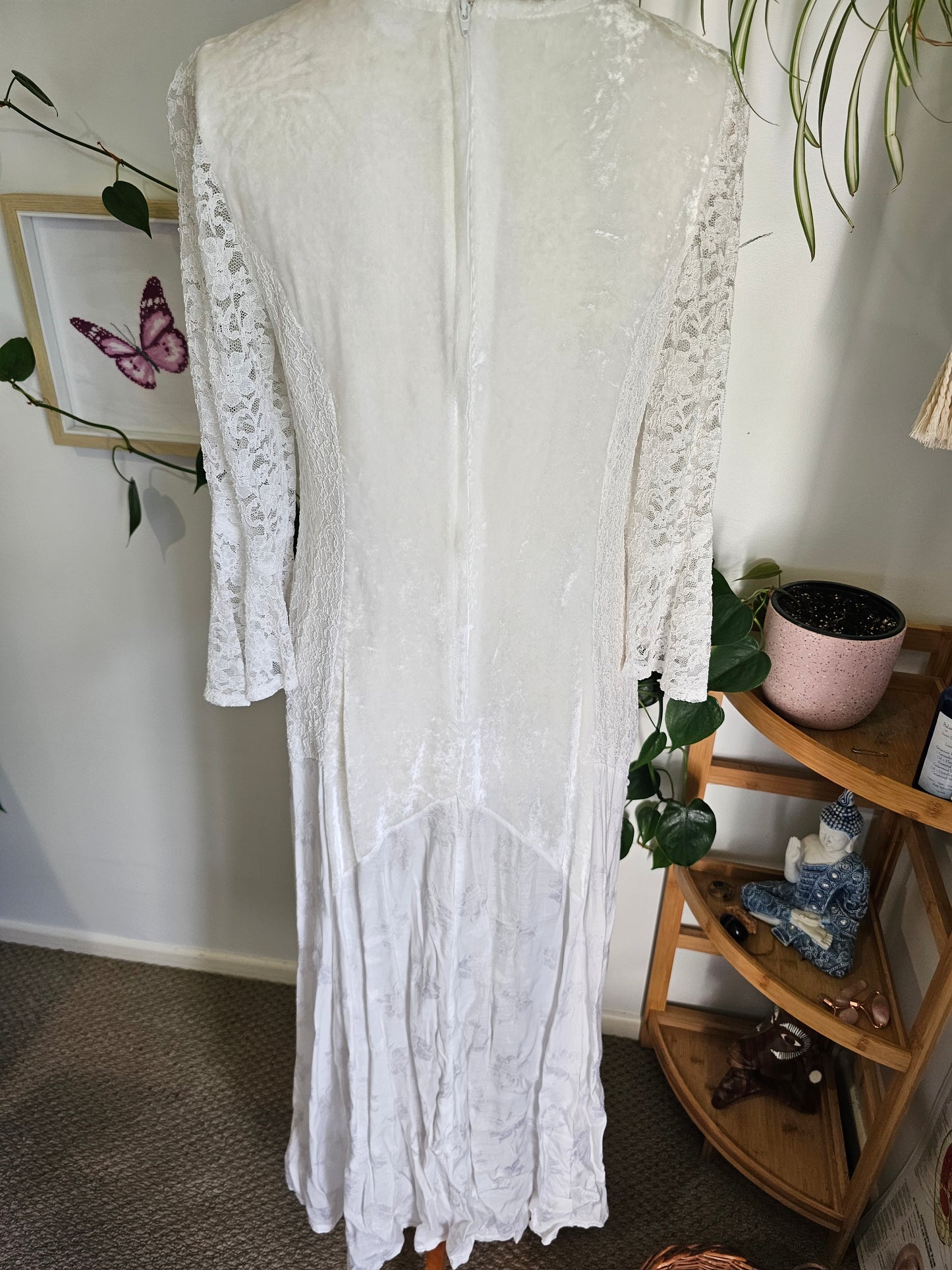 Karmen Vintage Velvet & Lace Gypsy Dress