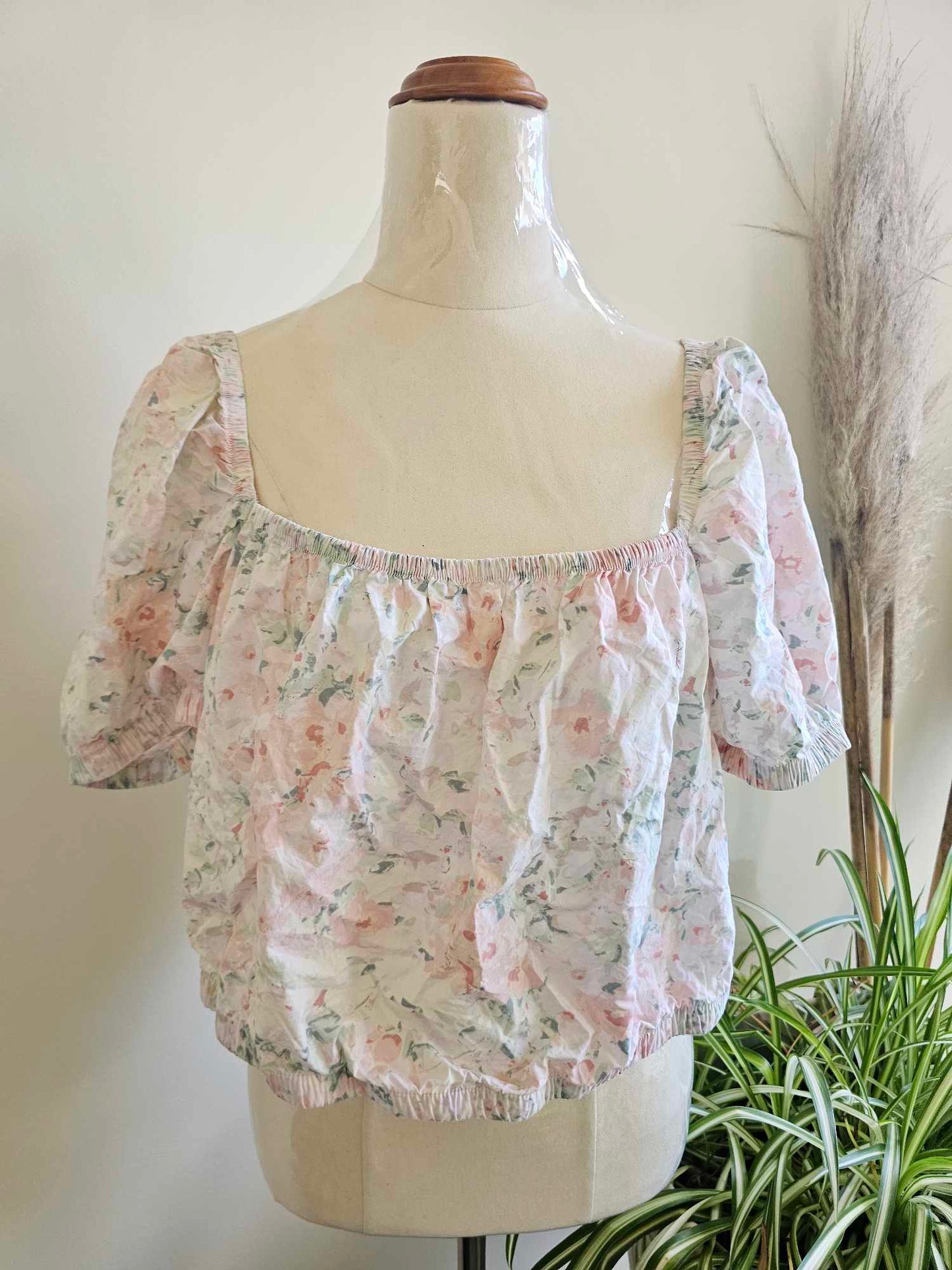 H&M Floral off shoulder top