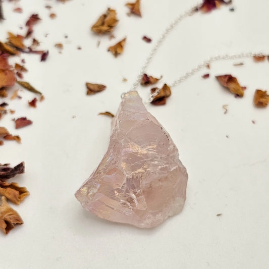 Rose Aura Necklace - Reiki Infused