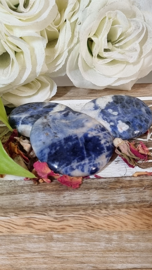 Sodalite Palm Stone - Reiki Infused