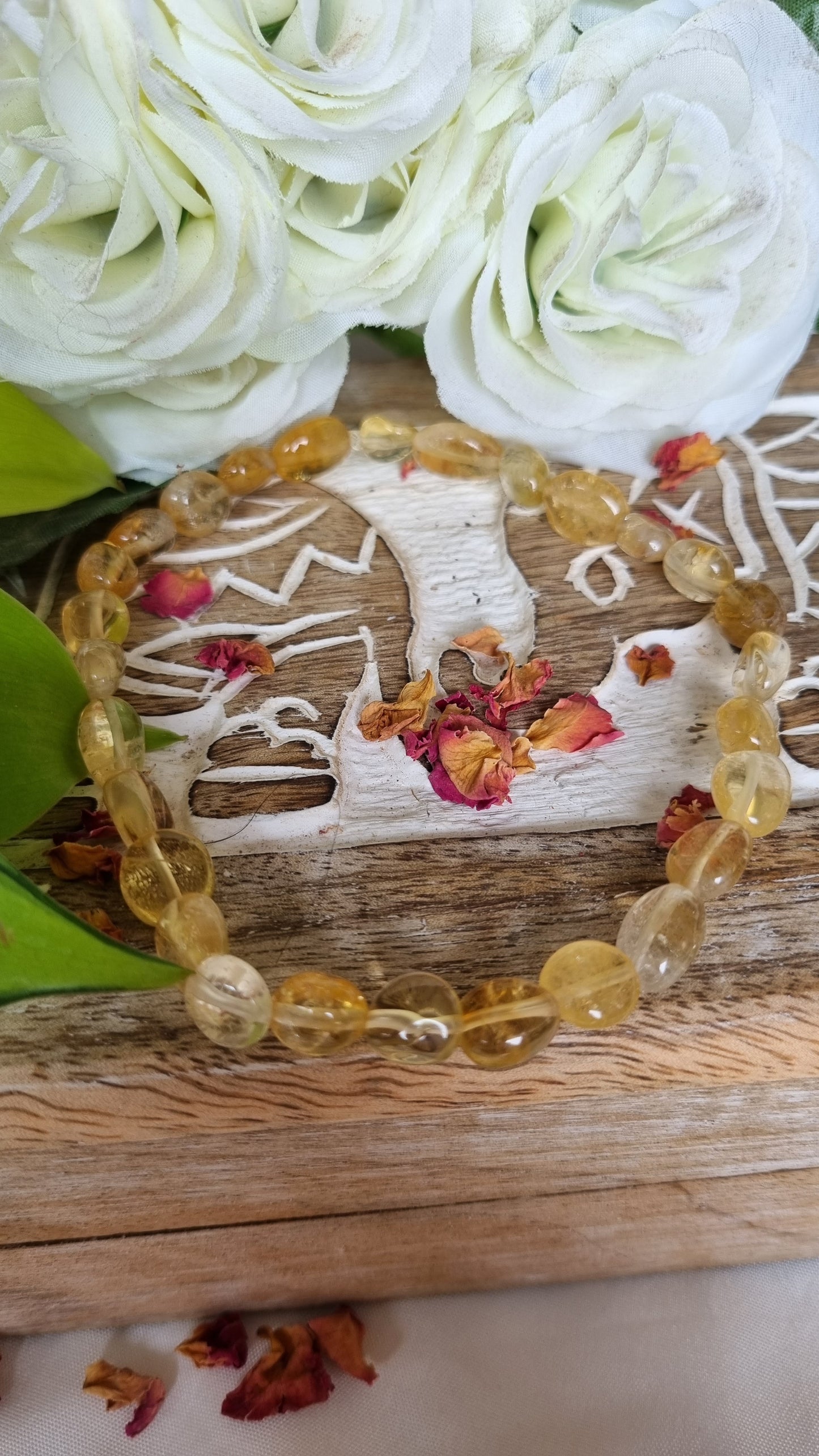 Citrine Anklet - Reiki Infused