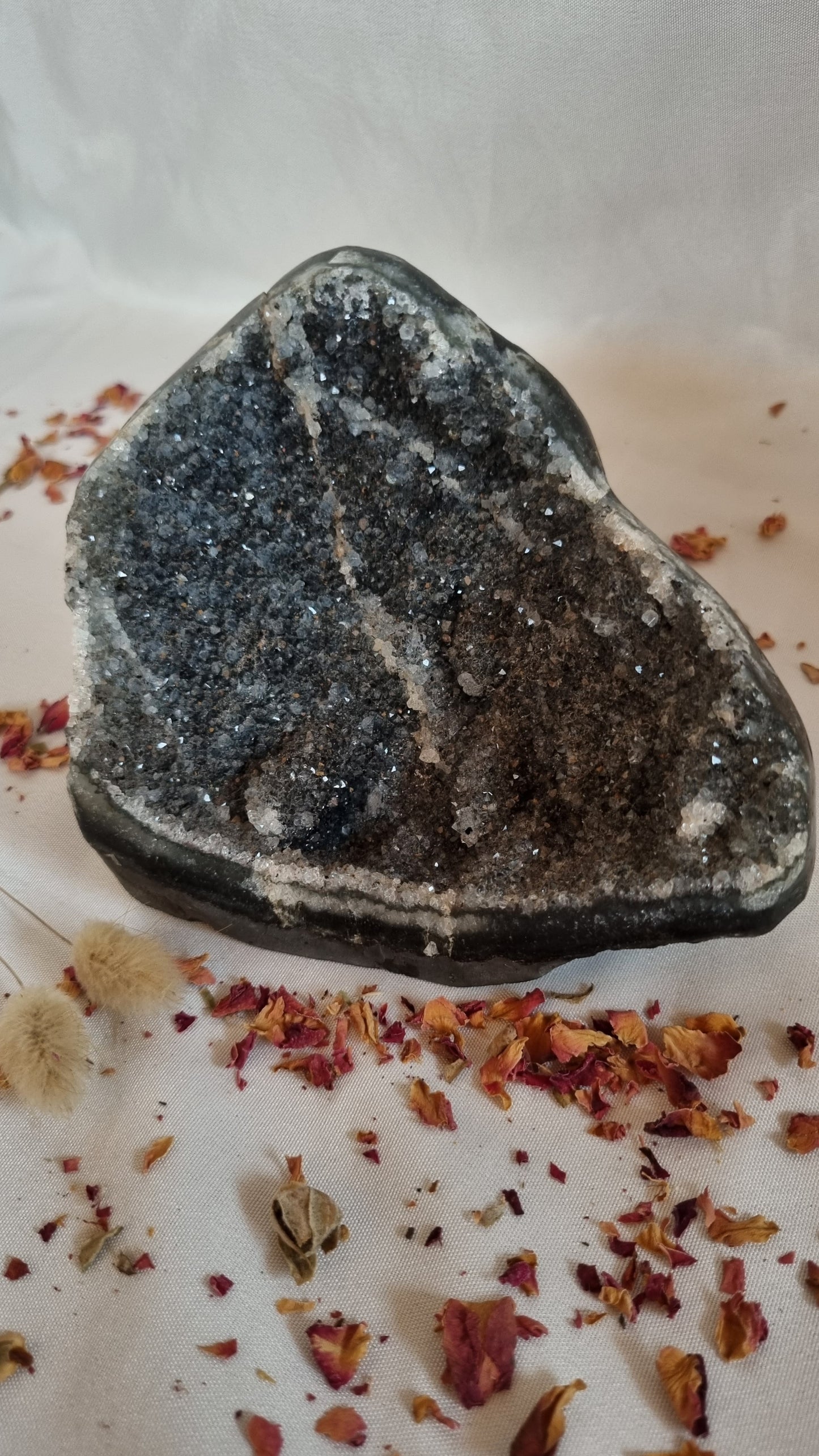 Black Amethyst Druzy - Reiki Infused