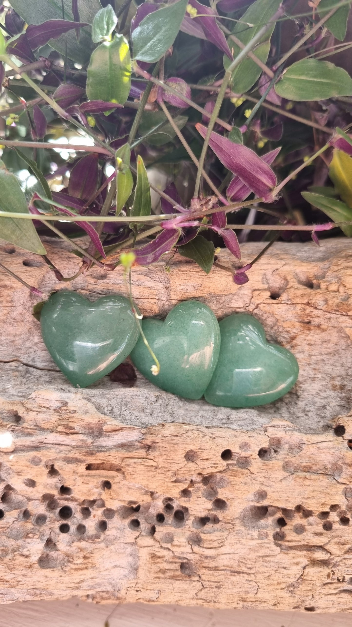 Aventurine Crystal Heart - Reiki Infused