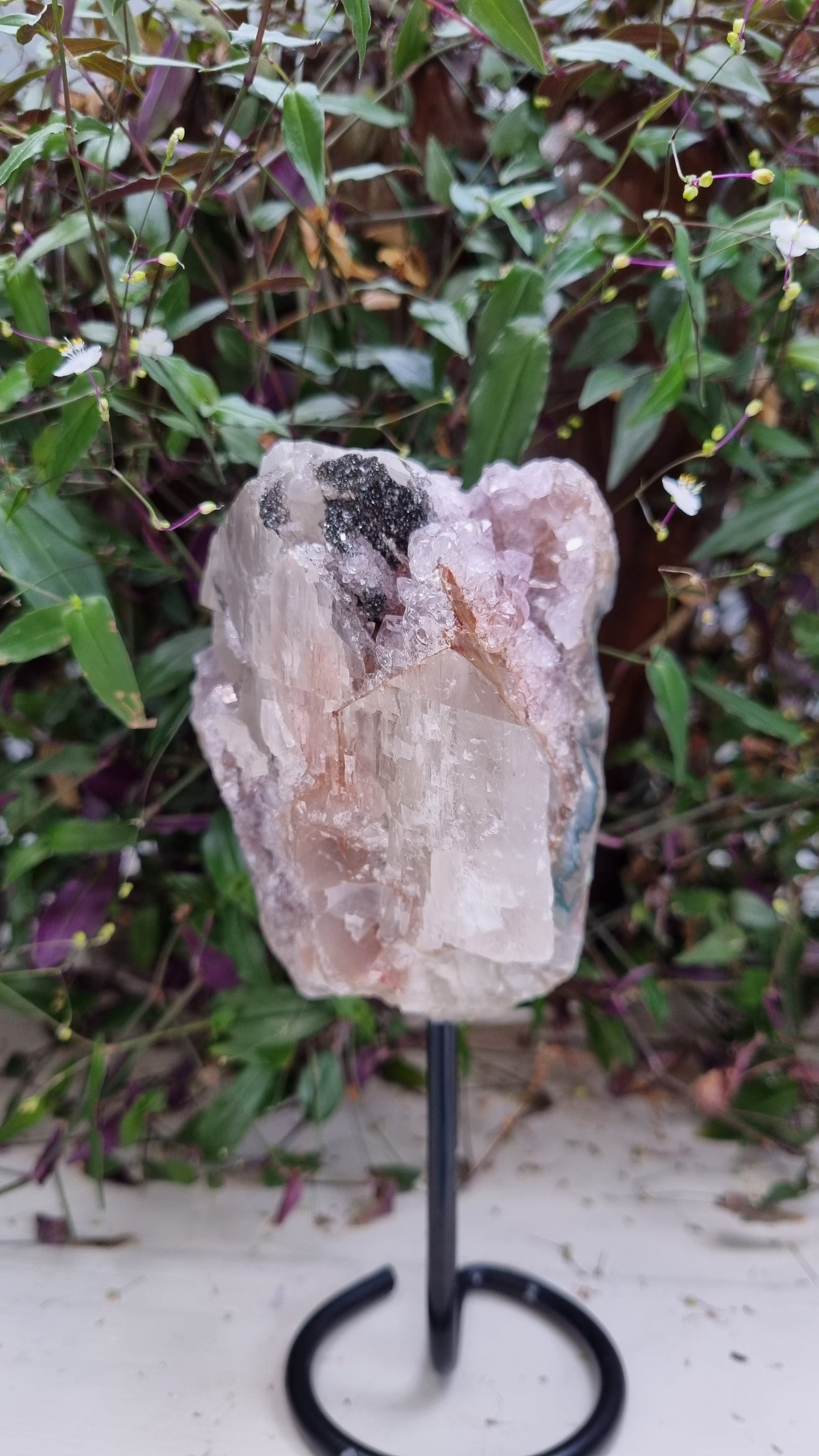 Amethyst Specimen Druzy On Stand - Reiki Infused