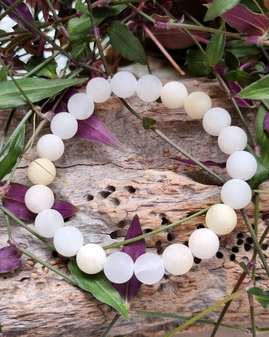 Frosted Jade bracelet - Reiki Infused