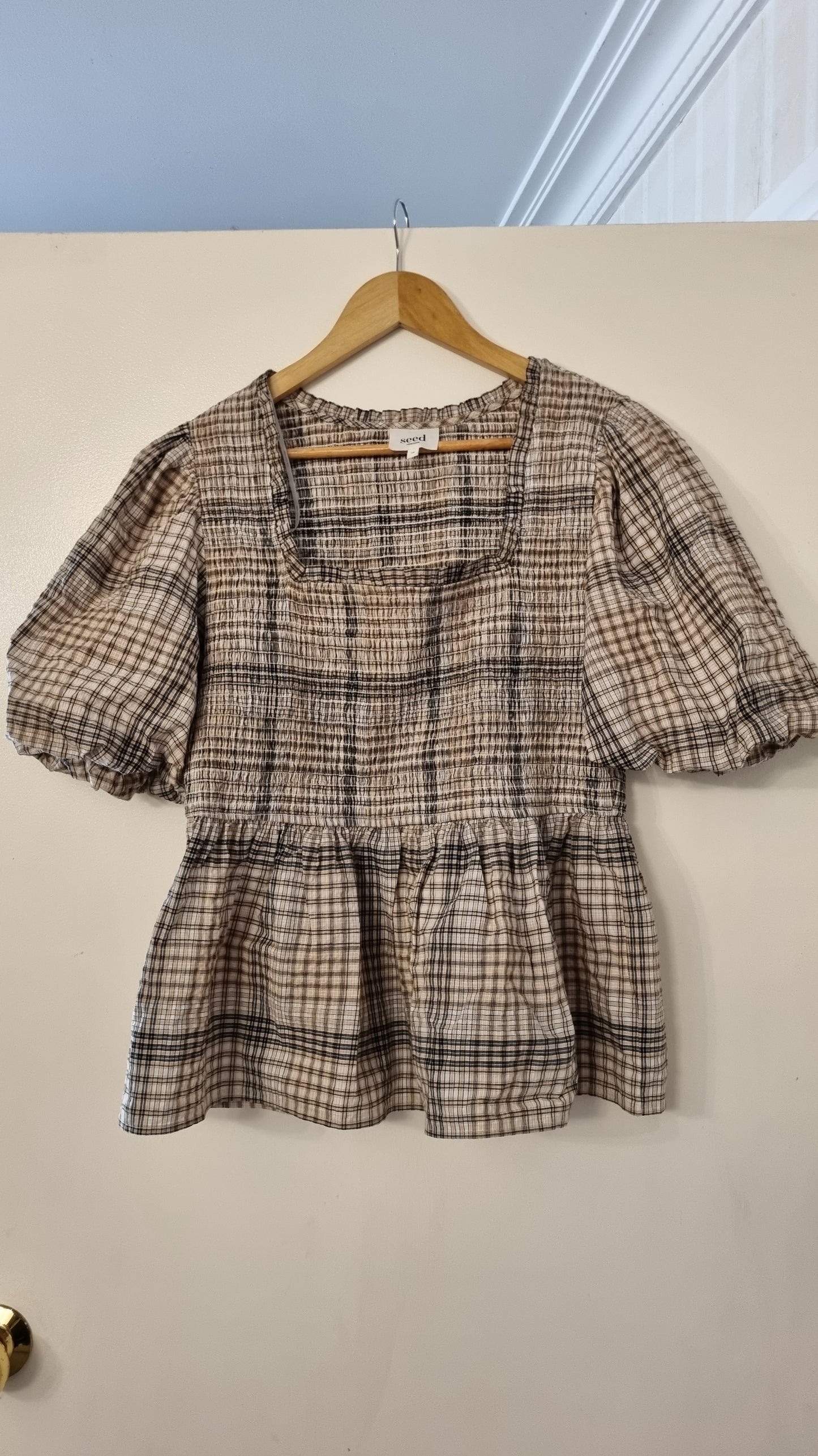 Seed Heritage Gingham Top