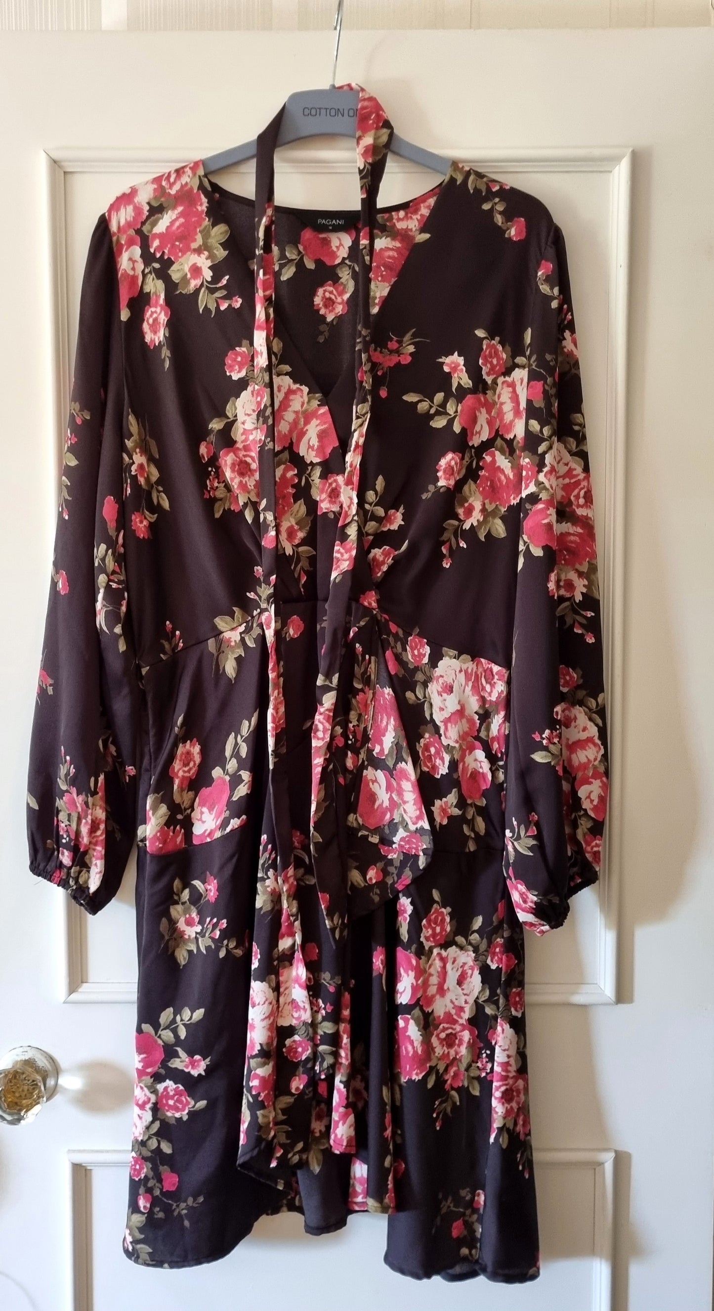 Pagani Floral Rose Dress