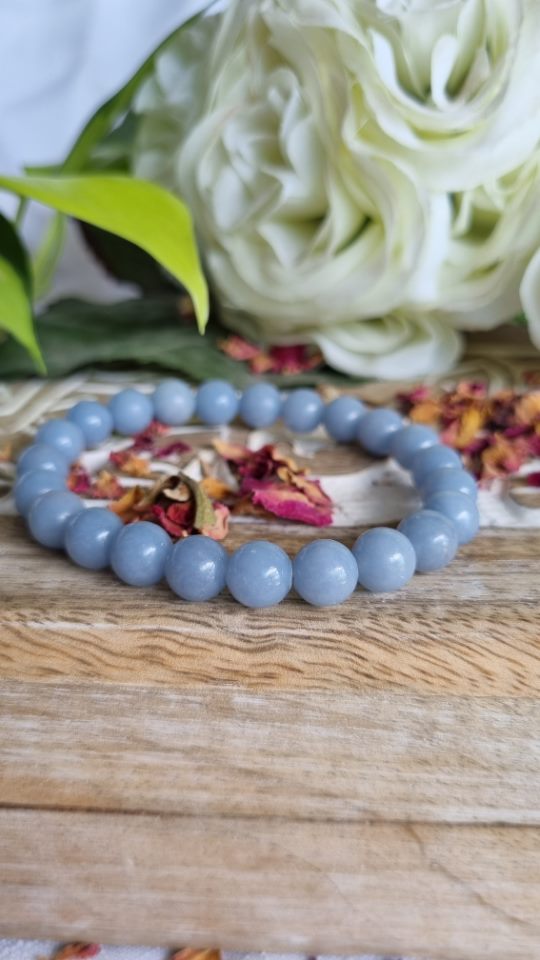 Angelite Bracelet - Reiki Infused