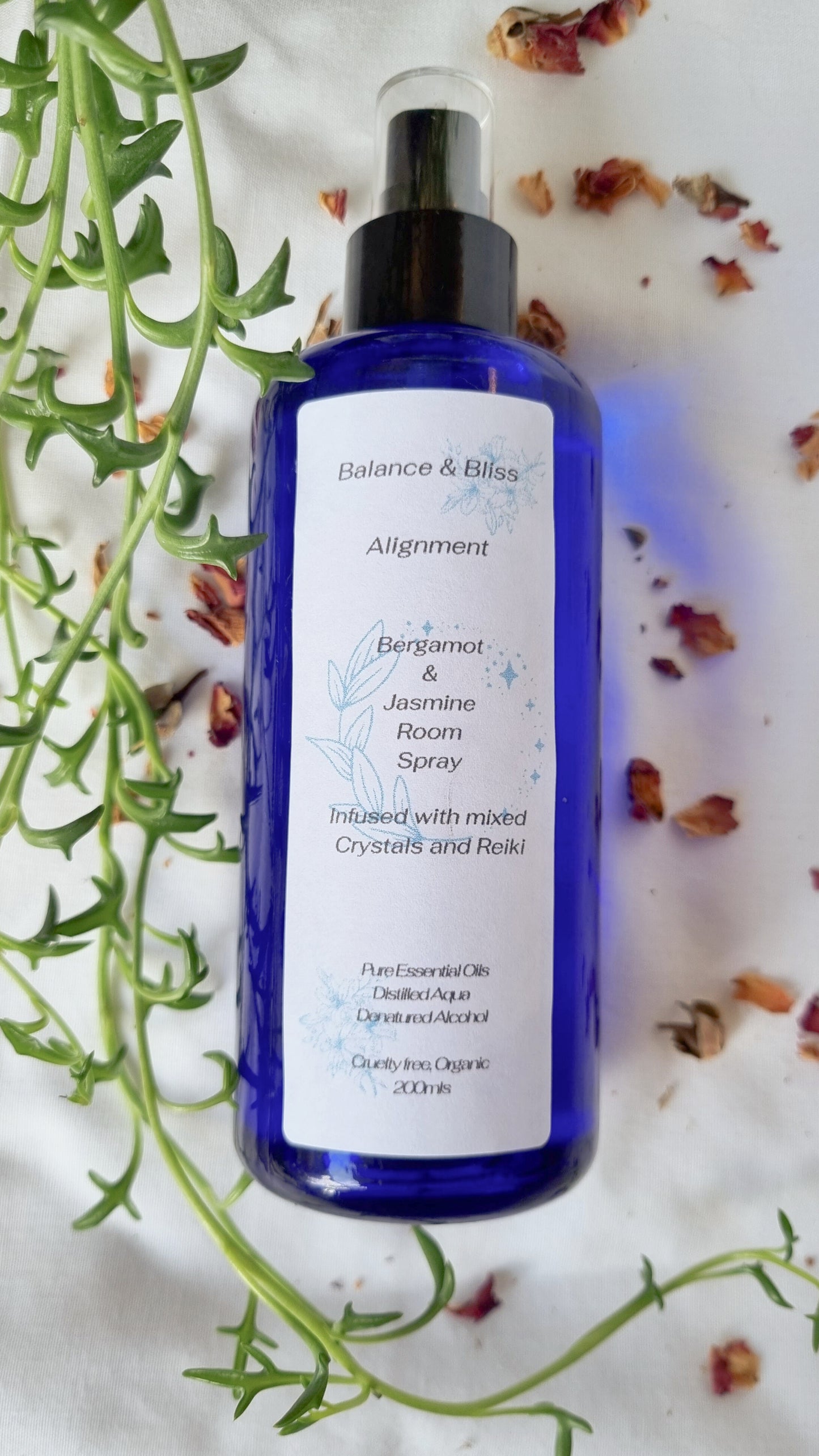 Alignment Essential Oil Spray Infused With Mixed Crystals & Reiki