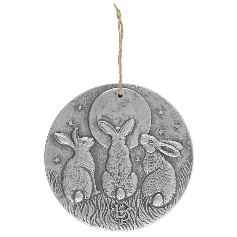 Silver Effect Moon Shadows Terracotta Plaque