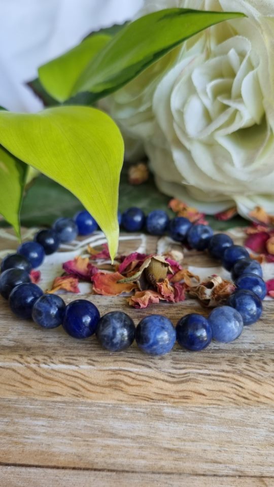 Sodalite Crystal Bracelet - Reiki Infused