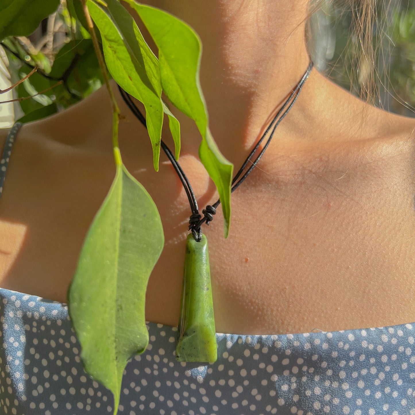 Jade / Pounamu Toki Necklace - Reiki Infused