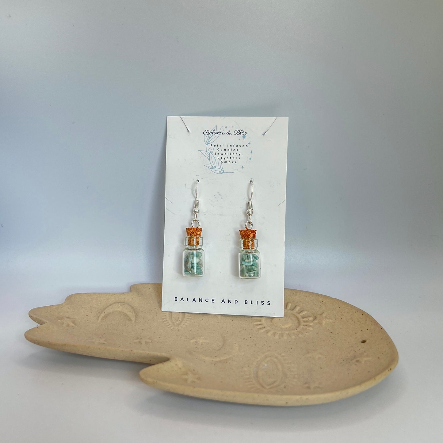 Amazonite Earrings - Reiki Infused