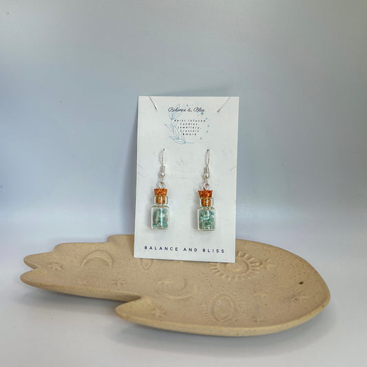 Amazonite Earrings - Reiki Infused