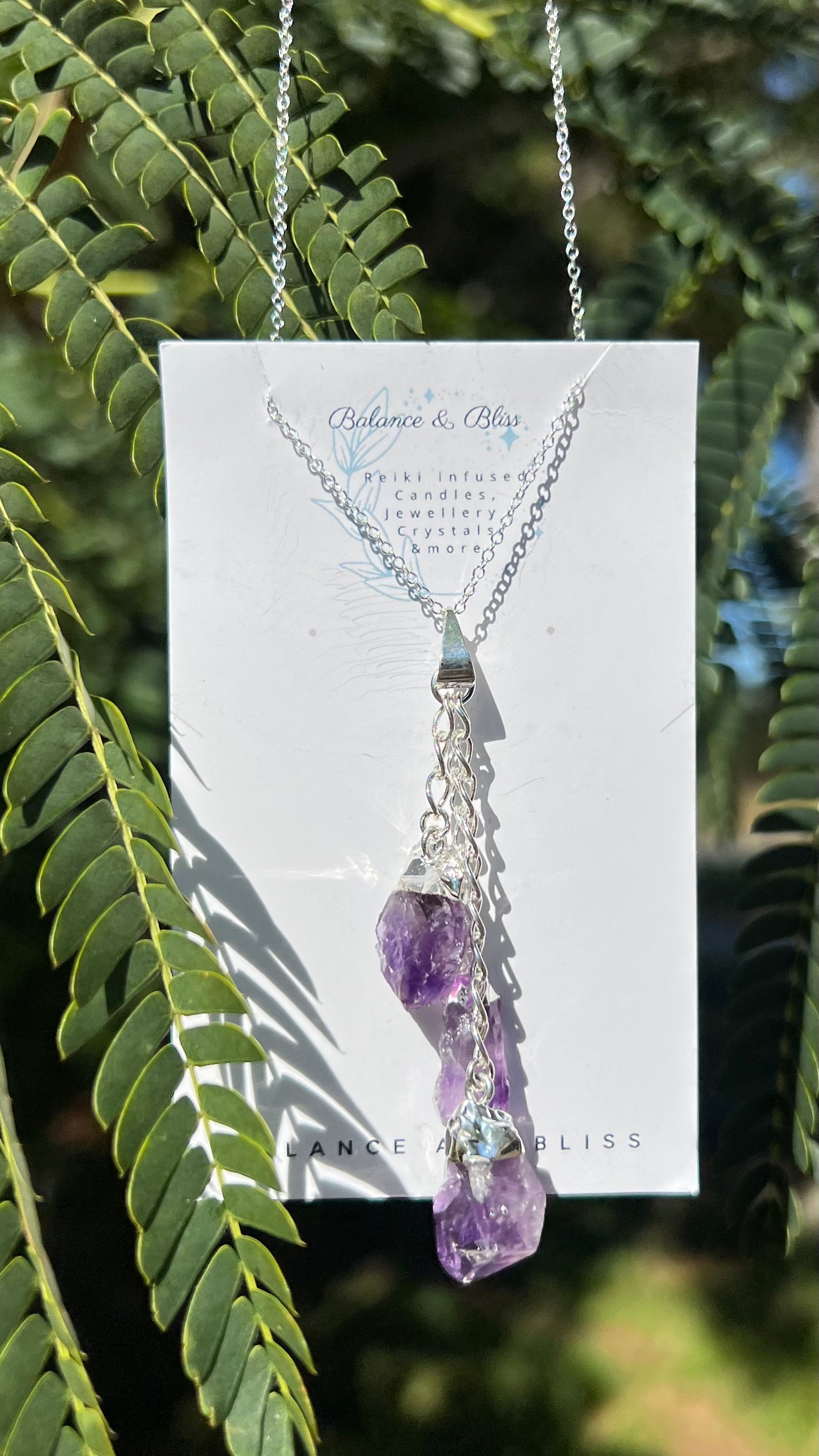 Amethyst Necklace - Reiki Infused