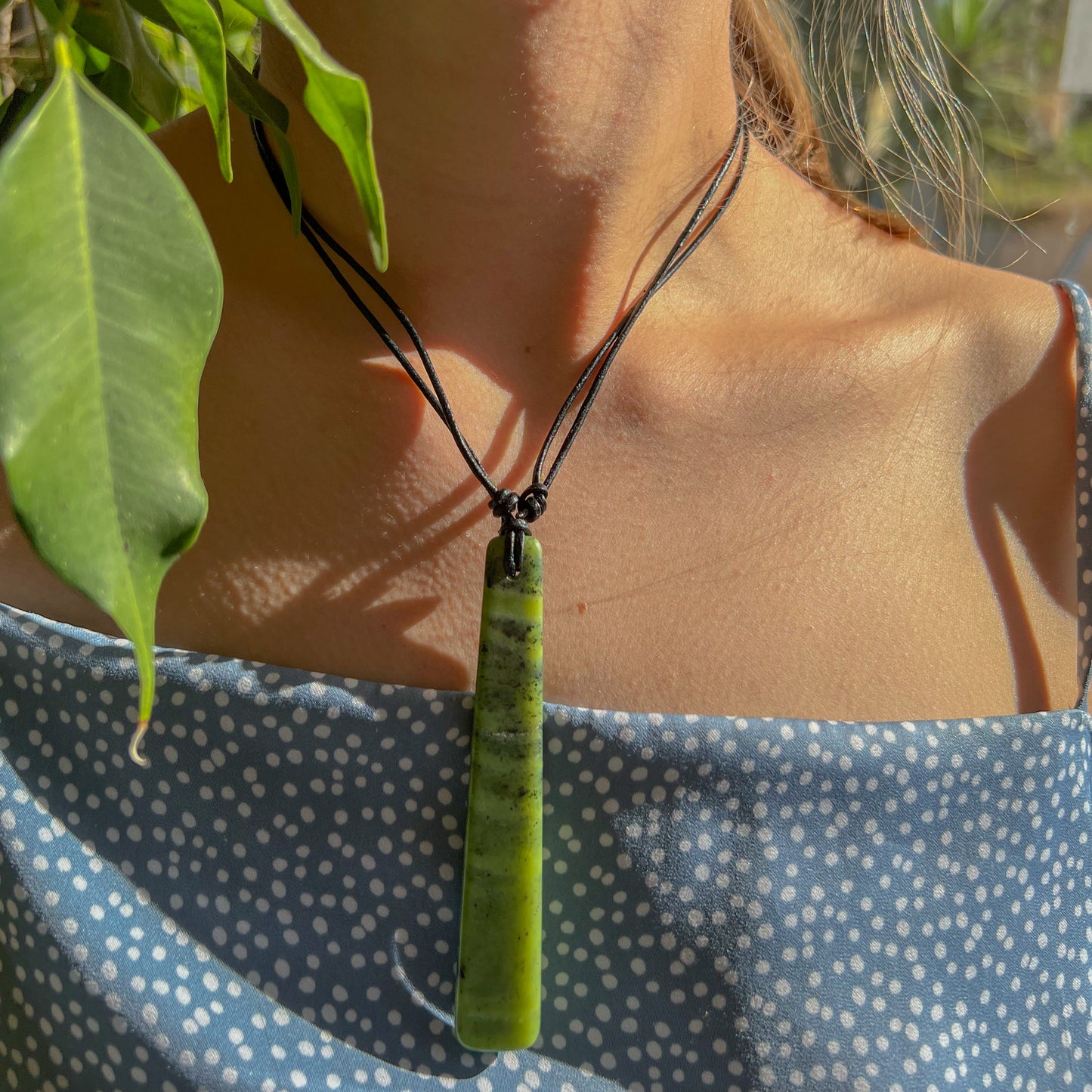 Jade / Pounamu Toki Necklace - Reiki Infused